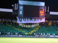 Foto: "Campeon 1956" Barra: Artillería Verde Sur • Club: Deportes Quindío • País: Colombia