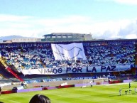 Foto: "Vamos por la paz" Barra: Blue Rain • Club: Millonarios