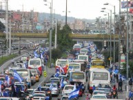 Foto: "AZUL Y  BLANCO VESTIRA BOGOTA" Barra: Comandos Azules • Club: Millonarios