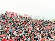 Foto: Barra: Disturbio Rojo Bogotá • Club: América de Cáli