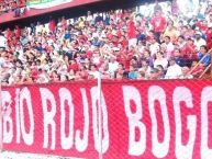 Foto: Barra: Disturbio Rojo Bogotá • Club: América de Cáli