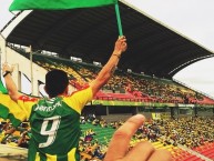 Foto: "en las malas mucho mas" Barra: Fortaleza Leoparda Sur • Club: Atlético Bucaramanga