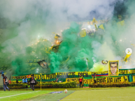 Foto: "Fortaleza Leoparda Sur en el partido en cuadrangulares contra el Deportes Tolima. 4/12/2025" Barra: Fortaleza Leoparda Sur &bull; Club: Atlético Bucaramanga
