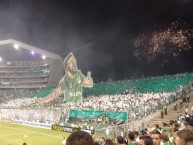 Foto: "Tifo de la hinchada del Cali en homenaje a Andrés Pérez - 24/02/2016" Barra: Frente Radical Verdiblanco • Club: Deportivo Cali • País: Colombia