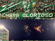 Foto: "Santificado sea tu nombre glorioso" Barra: Frente Radical Verdiblanco &bull; Club: Deportivo Cali &bull; País: Colombia