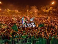 Foto: Barra: Frente Radical Verdiblanco • Club: Deportivo Cali