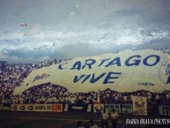 Foto: "Trapo de los 2000" Barra: Fuerza Azul • Club: Cartaginés • País: Costa Rica