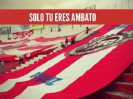 Foto: "SOLO T.U ERES AMBATO" Barra: Furia Roja • Club: Técnico Universitario • País: Ecuador