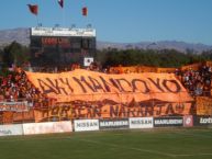 Foto: "AKY MANDO YO" Barra: Huracan Naranja • Club: Cobreloa • País: Chile