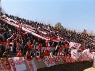 Foto: "Godoy Cruz 2-3 Huracán Promoción 2007" Barra: La Banda de la Quema • Club: Huracán • País: Argentina