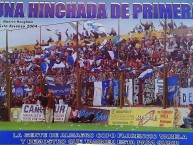Foto: "copando Varela, contra Defensa y Justicia, año 2004" Barra: La Banda Tricolor &bull; Club: Almagro