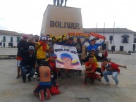 Foto: "Integrantes de la banda en tunja pasto vs patriotas" Barra: La Banda Tricolor • Club: Deportivo Pasto