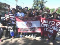 Foto: "Al mediodía partieron los micros con una larga caravana de hinchas para alentar al Grana en la final de la Copa Libertadores contra el Grêmio en Porto Alegre (21/11/2017)" Barra: La Barra 14 • Club: Lanús