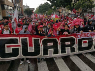 Foto: Barra: La Guardia Albi Roja Sur • Club: Independiente Santa Fe • País: Colombia