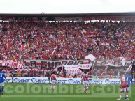 Foto: "CLASICO AÑO 2007" Barra: La Guardia Albi Roja Sur • Club: Independiente Santa Fe • País: Colombia