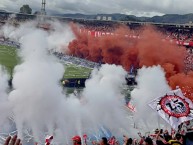 Foto: "LGARS // Santa Fe vs aBerica - Final Liga Betplay Femenina 2023" Barra: La Guardia Albi Roja Sur • Club: Independiente Santa Fe • País: Colombia