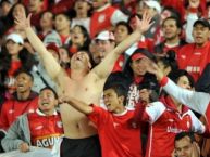 Foto: Barra: La Guardia Albi Roja Sur • Club: Independiente Santa Fe