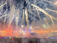 Foto: "vs Flamengo. Semifinal de la Copa Libertadores 2025" Barra: La Guardia Imperial &bull; Club: Racing Club