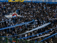 Foto: "foto restaurada con ia, cancha de ferro 1993" Barra: La Guardia Imperial &bull; Club: Racing Club &bull; País: Argentina
