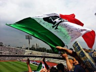 Foto: "BANDERA DE LA REBEL AUTOGRAFIADA POR LOS JUGADORES" Barra: La Rebel • Club: Pumas