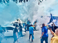Foto: "Pasillo de aliento de la H.Terrorizer en la gran Final de Ida de la Liga de Expansión MX Clausura 2026. Jaiba Brava vs Tepatitlán" Barra: La Terrorizer &bull; Club: Tampico Madero &bull; País: México