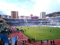 Foto: "Recibimiento Bolívar Campeón" Barra: La Vieja Escuela • Club: Bolívar