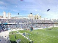 Foto: "Fiesta bolivarista en un Estadio Hernando Siles lleno" Barra: La Vieja Escuela • Club: Bolívar • País: Bolívia