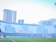 Foto: "Telón en el clásico" Barra: La Vieja Escuela • Club: Bolívar