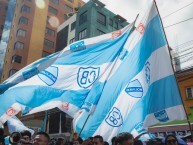 Foto: "Previa bolivarista en el clásico boliviano 2024" Barra: La Vieja Escuela • Club: Bolívar • País: Bolívia