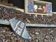 Foto: "Bolívar 2 - 1 Flamengo. Copa Libertadores 2024. Bolívar puntero de la copa!" Barra: La Vieja Escuela • Club: Bolívar • País: Bolívia