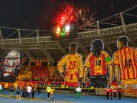 Foto: "Primera Fecha 2024 (I) vs cali." Barra: Lobo Sur • Club: Pereira • País: Colombia