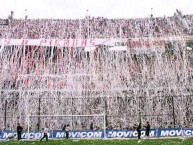 Foto: "Recibimiento en el superclásico argentino" Barra: Los Borrachos del Tablón • Club: River Plate • País: Argentina