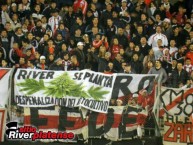 Foto: "RIVER SE PLANTA Despenalización del autocultivo" Barra: Los Borrachos del Tablón • Club: River Plate • País: Argentina