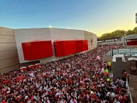 Foto: "Banderazo previo a la semifinal de la copa libertadores vs Atlético Mineiro 2024" Barra: Los Borrachos del Tablón • Club: River Plate • País: Argentina