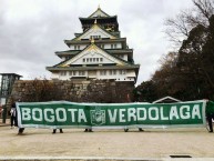 Foto: "Bogotá Verdolaga Mundial Japón 2016" Barra: Los del Sur • Club: Atlético Nacional