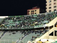 Foto: "En Bolívia vs Bolívar por la Copa Libertadores 05/04/2018" Barra: Los del Sur • Club: Atlético Nacional • País: Colombia