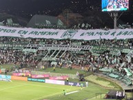 Foto: "NACIMOS EN ARMENIA, AMAMOS A NACIONAL" Barra: Los del Sur &bull; Club: Atlético Nacional