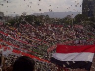 Foto: "Recibimiento al mas grande de Venezuela" Barra: Los Demonios Rojos • Club: Caracas • País: Venezuela