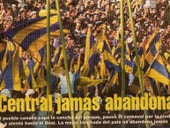 Foto: "Central JAMAS abandona..." Barra: Los Guerreros &bull; Club: Rosario Central