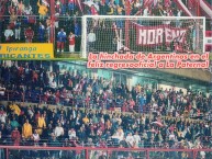 Foto: "vuelta a la paternal, año 2004" Barra: Los Ninjas &bull; Club: Argentinos Juniors