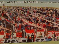 Foto: "contra almagro, en español, año 2003" Barra: Los Ninjas &bull; Club: Argentinos Juniors
