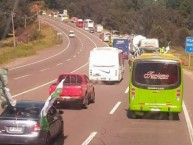 Foto: "CARAVANA" Barra: Los Panzers • Club: Santiago Wanderers • País: Chile