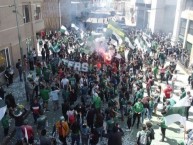 Foto: "Banderazo" Barra: Los Panzers • Club: Santiago Wanderers • País: Chile