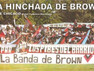 Foto: "Hinchada de BROWN, vs. Chicago. Marzo 2011" Barra: Los Pibes del Barrio &bull; Club: Brown de Adrogué