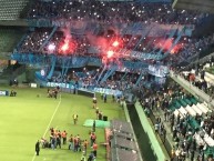 Foto: "En Brazil Copando el Coritiba" Barra: Los Piratas Celestes de Alberdi • Club: Belgrano • País: Argentina