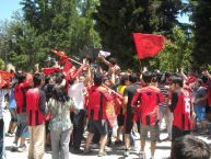 Foto: Barra: Los Rojinegros • Club: Rangers de Talca