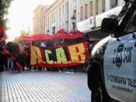 Foto: "ACAB" Barra: Los Rojinegros • Club: Rangers de Talca