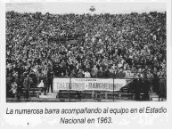 Foto: "Estadio Nacional 1963" Barra: Los Rojinegros • Club: Rangers de Talca • País: Chile