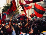 Foto: "En las manifestaciones sociales, 24 de octubre 2019" Barra: Los Rojinegros • Club: Rangers de Talca