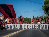 Foto: "'Celebrando' el aniversario 117 de Rangers en medio de las protestas sociales de Chile. 02 de Noviembre 2019" Barra: Los Rojinegros • Club: Rangers de Talca • País: Chile